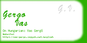 gergo vas business card